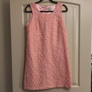 Light Pink Loft Embroidered Flower Dress- Size 6